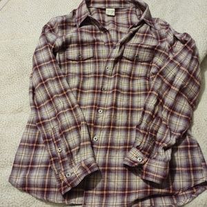 Purple flannel button up